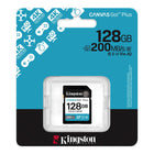 Kingston - 128 Go Canvas Go! Plus Carte mémoire SD-Classe de vitesse U3 et V30