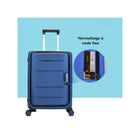 TRAVLR - Valise cabine rigide pliable de 20 pouces - Bleu Violet-Poignée de chariot télescopique avec hauteurs de verrouillage à plusieurs niveaux