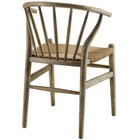 Modway - Flourish Fuseau Fauteuil d’appoint de salle à manger - Gris-Capacité de poids de la chaise : 286 lb.