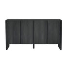 Manhattan Comfort - Buffet moderne Linda 60" à 4 portes - gris charbon-Buffet moderne et meuble de rangement pour salle à manger et salon