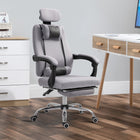 Vinsetto - Chaise de jeu de bureau ergonomique de style exécutif avec soutien lombaire - gris-Hauteur d’assise réglable avec vérin à gaz pour s’adapter à toutes les morphologies