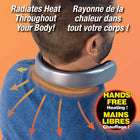 Handy Heater - Chauffe-cou Portable usb électrique argenté et noir de 450 watts-Collier chauffé avec 4 réglages de chaleur