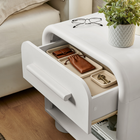 Modway - Bellamy 1-Tiroir Table de chevet - Blanc-Glissières de plancher sans marquage