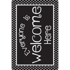Ashley Productions - Smart Poly Tapis de souris pour ordinateur - 8" x 10" - Tout le monde est le bienvenu ici - Points NB - Paquet de 6-Transformez votre bureau en un lieu d'encouragement et de productivité - commandez votre tapis de souris avec des citations positives dès aujourd'hui!