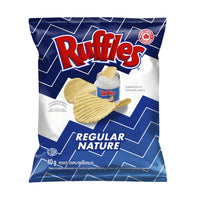 Ruffles - Nature Croustilles - 40g - Paquet de 48-Sans gluten