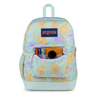 JanSport - Sac À Dos Cross Town Plus - Motif Floral Délavé, Menthe Fraîche-Bretelles emblématiques à coupe droite et rembourrées
