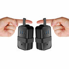 Uncaged Ergonomics - Chargeur de voyage ergonomique sans cage - 4 CA - 2 USB - 1 USB-C - Noir - Paquet de 2-1 port USB-C.