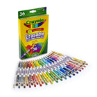 Crayola - Crayons de couleur effaçables - Paquet de 36-Les CRAYONS DE COULEUR CRAYOLA sont fabriqués à partir de bois reboisé, une exclusivité Crayola, et non de bois provenant de forêts tropicales ou d'espèces menacées. Avec 36 couleurs vives et audacieuses et une application lisse, ces crayons faciles à effacer sont solides et durables.