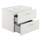 Modway - Daybreak 24" Vanette de salle de bain - Blanc blanc-5