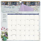 WSBL - 2026 Jardins Botaniques File-It  Calendrier mural Mensuel - 30,5 cm l x 30,5 cm H - Anglais-Les chemises s'adaptent à tout classeur de taille standard