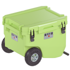 RovR - RollR 60 Glacière rigide à roulettes pintes avec poignée de remorquage - Matcha-Les nouveaux loquets RapidLock créent un joint étanche à l’air et offrent un accès rapide et facile à la fête