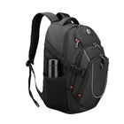 Swissdigital - Sac à dos noir KAPPEL avec localisateur SDD-Bretelles réglables avec ergonomie en forme de S.