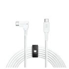 LOGiiX - Piston Connect XL 90 USB-C vers USB-C 3m - Blanc-Profitez d'une charge ultra-rapide pour les ordinateurs portables ou les smartphones avec ce câble USB-C tressé de 100 W