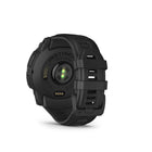 Garmin - Instinct 3 - 50 mm, AMOLED, édition tactique, noir avec bracelet noir-CONCEPTION ROBUSTE ET LUNETTE RENFORCÉE EN MÉTAL - Explorez en toute confiance avec une conception robuste, comprenant une lunette renforcée en métal et un écran résistant aux rayures.