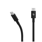 Beats - câbles tissés USB-C vers USB-C - Noir boulon - Paquet de 2-Compatibles avec tous les appareils USB-C Apple et Android, les câbles tressés sont conçus pour le chargement, la synchronisation, l'audio, CarPlay et le transfert de données