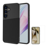 AXS - PROTech Plus etui mince anti-choc avec protecteur d'écran ARMORGlass pour Samsung Galaxy S25+ - Noir-PROTech Plus - Résistant aux chutes jusqu’a 10 pieds