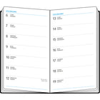 Socadis - W. Maxwell Agenda 2026 Mini - 3.5 po x 6.25 po - Noir  -1 jour par page