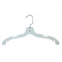 Eddie's Hang-Up Display - Cintre supérieur lourd - 17 po - transparent - Paquet de 100-Cintre supérieur de 17"