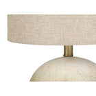 Monarch Specialties - Luminaire - 20 po H Lampe De Table - Béton Beige - Abat-Jour Beige - Contemporain-Dimensions assemblées: 13 pouces L x 13 pouces L x 19,5 pouces H. base: 8 pouces L x 8 pouces L x 8 pouces H. abat-jour: 13 pouces L x 13 pouces L x 10 pouces H