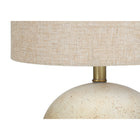 Monarch Specialties - Luminaire - 20 po H Lampe De Table - Béton Beige - Abat-Jour Beige - Contemporain-Dimensions assemblées: 13 pouces L x 13 pouces L x 19,5 pouces H. base: 8 pouces L x 8 pouces L x 8 pouces H. abat-jour: 13 pouces L x 13 pouces L x 10 pouces H
