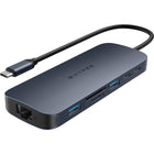 Targus - Concentrateur USB-C 11 ports HyperDrive Next-Prise en charge étendue de deux moniteurs 4K 60 Hz pour PC et Chromebook.