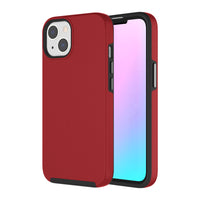 AXS - PROTech coque anti-choc avec bordures surelevees et une durabilite militaire pour Apple iPhone 13 mini, Rouge-Resistant aux chocs