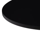 CorLiving - Table de salle à manger à piédestal réglable - Ronde - Noir-Le faible encombrement libère de l'espace dans n'importe quelle pièce