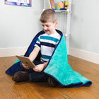 Bouncyband - Couverture sensorielle lestée en polaire douce de 7 lb pour enfants, 56" x 36"-7