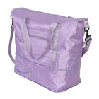 Nicci - Sac extensible Travel Weekender Duffel - Violet clair-Sangle bandoulière palmée réglable et amovible (longueur 20-39 po)
