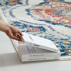 Modway - Entourage Médaillon vintage fleural vintage Malia Tapis de comédie 8 pi l x 10 pi L - Multicolore-Protégez les planchers contre le passage des piétons / du mobilier