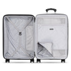 Travelpro - Odyssey 28 po Valise Rigide À Enregistrer de Grande Taille à Roulettes -  Gris Nuage-Un panneau de séparation à fermeture éclair et une poche intégrée pour accessoires permettent de ranger et de sécuriser le contenu