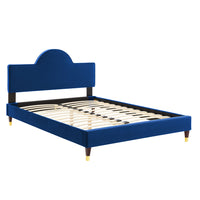 Modway - Aurora Performance Velvet Lit plein, Marine-Lit plein