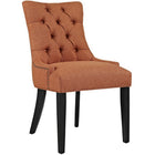 Modway - Regent Touffe Tissu Chaise à manger - Orange-Chaise de salle à manger à touffes