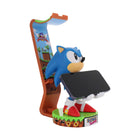 Exquisite Gaming - SEGA: Sonic Cable Guy Deluxe support pour contrôleur, casque et téléphone lumière-Etagère pour téléphone et armoire pour câbles intégré au support pour casque