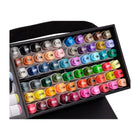 Crayola - Ensemble de 60 marqueurs double pointe à base d'alcool - pointe fine et pointe pinceau - paquet de 60-Couleurs uniformes à tout coup : l'encre à BASE d'alcool permet une application fluide sur divers types de papier, assurant UN résultat impeccable pour les projets créatifs et le coloriage pour adultes