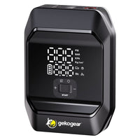 GekoGear - AirFlux 300 démarreur de batterie portable et compresseur d’air avec gonfleur de pneus-Outil tout-en-un pour la route - Démarreur portable et compresseur d’air pour pneus combinés en un seul appareil compact pour voitures, motos et VUS