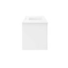 Modway - Vitality Évier simple 48" Vanette de salle de bain - Blanc blanc-Évier en céramique avec comptoir intégré