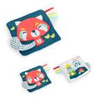 Miniland - Apprendre à ressentir : papier sensoriel froissé - Panda roux-Jeu de stimulation sensorielle pour bébés de 0 à 6 mois