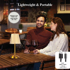 Bell and Howell - Lampe de table moderne à DEL rechargeable sans fil de 11,6 po The Aurora - Doré-USB-C rechargeable