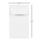 JAM Paper - Enveloppes #1 pour Pièces de Monnaie avec Colle Humectable, Blanc, 2 1/4 x 3 1/2, Paquet de 500-Imprimables et personnalisables : si vous souhaitez personnaliser ou étiqueter vos enveloppes sans problème, vous avez de la chance ! ces enveloppes sont imprimables, vous pouvez donc utiliser votre imprimante laser ou à jet d'encre domestique pour les adresser. elles sont imprimables sur des imprimantes commerciales numériques et offset. pas besoin de vous soucier des bavures ou des bourrages, car ce