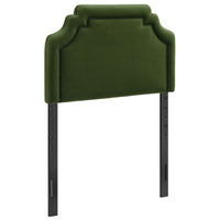 Modway - Magnolia Cuir végane Tête de lit - Vert mousse-Rembourrage en cuir végane