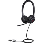 Yealink - Casque filaire UH35 Dual UC USB-C/USB-A - UC-Microphones à réduction de bruit et réduction passive du bruit