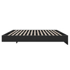 Nexera - Lit plateforme double, Noir-Meubles conçus et produits au Canada à partir de panneaux de particules et de MDF certifiés CARB II/FSC.  Item expédié en 24-48 heures après réception de la commande.  Assemblage requis