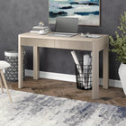 Hudson&Canal - Bureau Mendoza 48'' - Aulne Blanc-Fini dans une finition blanche imitation bois d'aulne
