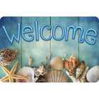 Ashley Productions - The Original Fun Mat - Tapis de Bienvenue - 15 -5" x 23 -5" - Bienvenue à la Vie de Plage-Mesure et Design : Le paillasson Bienvenue Beach Life mesure 15,5 po x 23,5 po.