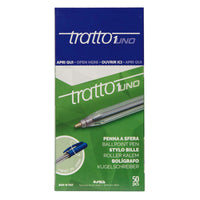 Tratto - Stylo à bille - pointe moyenne - bleu - paquet de 50-Stylo à bille