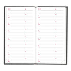 Brownline - 2026 Agenda quotidien de poche Traditional - 6 po x 3-1/8 po - Couleurs assorties - Anglais-Les couleurs assorties comprennent gris, indigo, raisin et rouge. Le choix des couleurs n'est pas disponible pour les commandes en ligne
