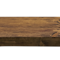 Entrepot La Grange - Tablette flottante 36 x 8 x 2 po - avec quincaillerie - Brun whisky-Support inclus