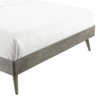 Modway - Margo Bois Cadre de lit à plateforme King, Gris-Rubberwood Legs