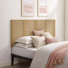 Modway - Render Fixation murale Tête de lit King, Chêne-Stratifié lisse à grain de bois